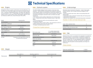 XCMG XE155UCR SPECIFICATIONS