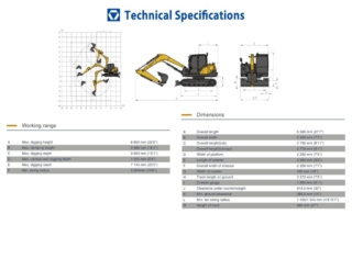 XCMG MICHIGAN XE80U TECHNICAL SPECIFICATIONS